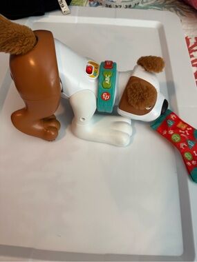 Fisher-Price Brown, White & Teal ABC Puppy Learning Toy